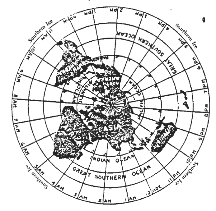 Flat Earth map